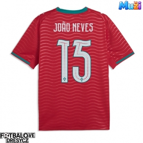 Portugalsko Joao Neves #15 Domácí Dres MS 2026 Krátký Rukáv
